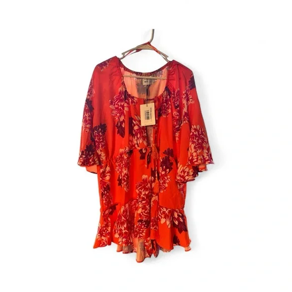 Hello Molly Pink and Purple Floral Dress - Picture 3 of 6